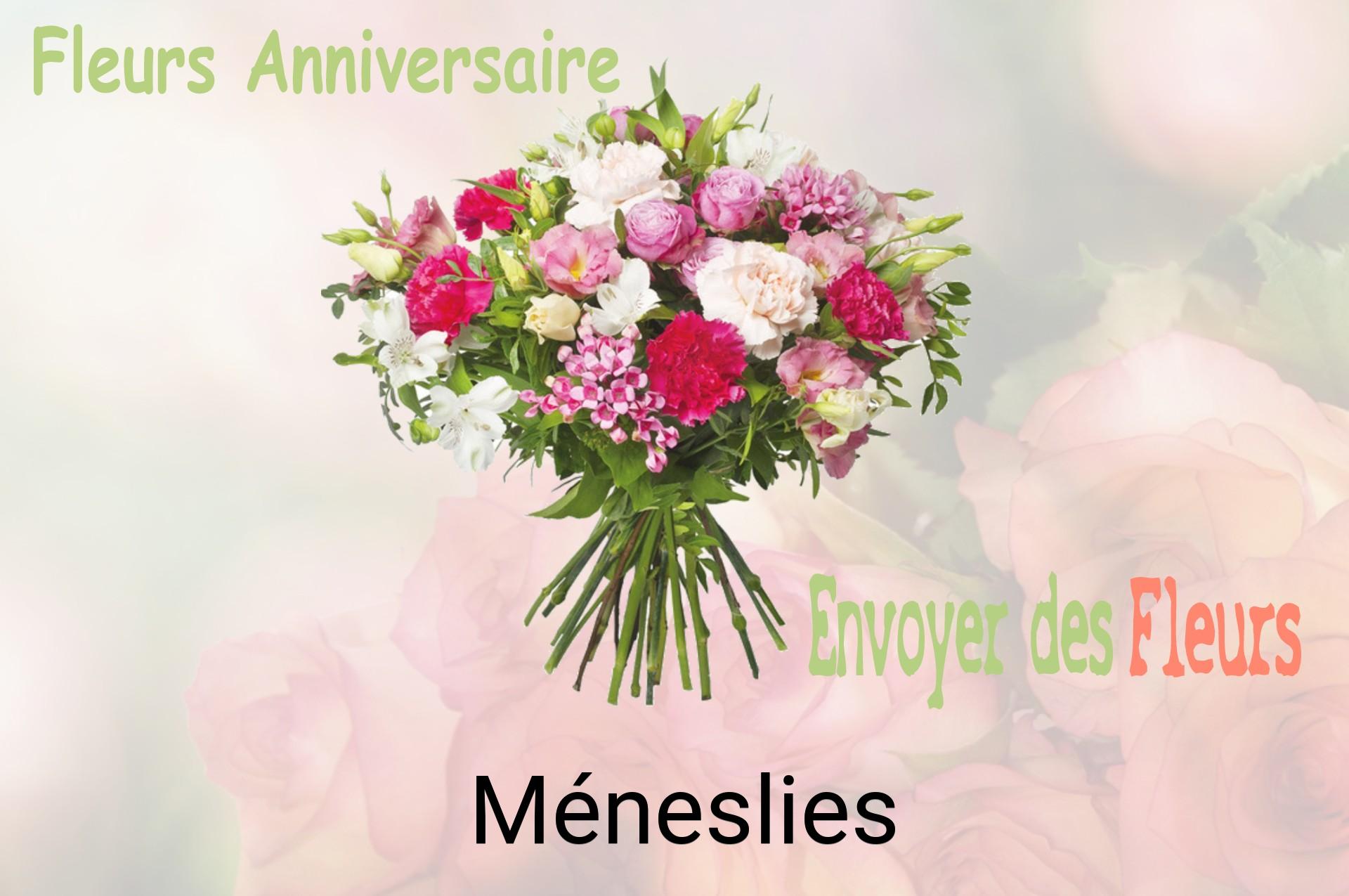 Bouquet de fleurs d’anniversaire livré à Méneslies
